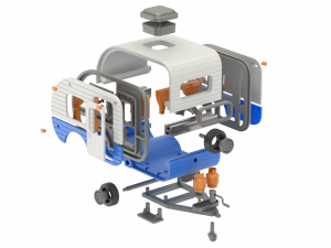 Printable Camper 3Dプリントモデル