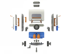 Campista para impress&atilde;o Modelo de Impressão 3D