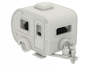 Printable Camper 3Dプリントモデル