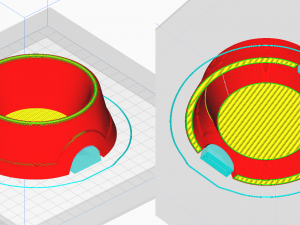 Printable Dog Bowl 3Dプリントモデル