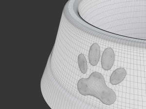 Printable Dog Bowl 3Dプリントモデル