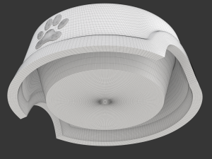 Printable Dog Bowl 3Dプリントモデル