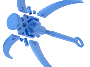 Printable Grappling Hook 3D Print Model