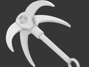 Printable Grappling Hook 3D Print Model