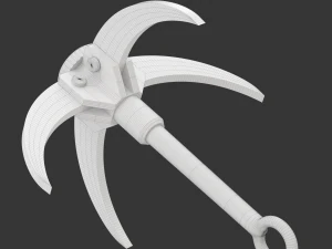 Printable Grappling Hook 3D Print Model