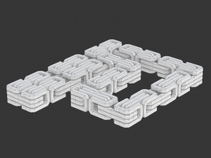 Printable King Chain 3D Baskı Modeli