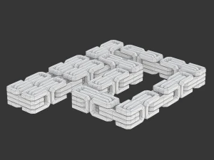 Printable King Chain 3D Print Model