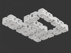 Printable King Chain 3D Baskı Modeli