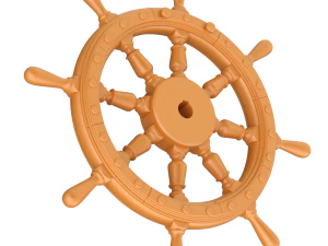 Printable Ship Wheel 3D Print Model