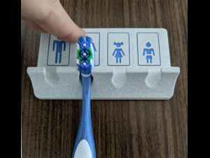 Printable Toothbrush Holder Modèles 3D en vedette