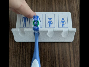 Printable Toothbrush Holder 3D Print Model