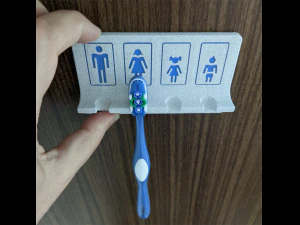 Printable Toothbrush Holder 3D Print Model
