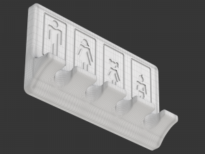 Printable Toothbrush Holder Modèles 3D en vedette