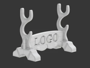 Katana Stand For Pencil 3D Print Model