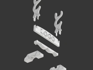 Katana Stand For Pencil 3D Print Model