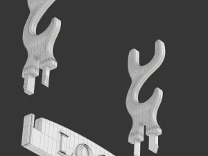 Katana Stand For Pencil 3D Print Model