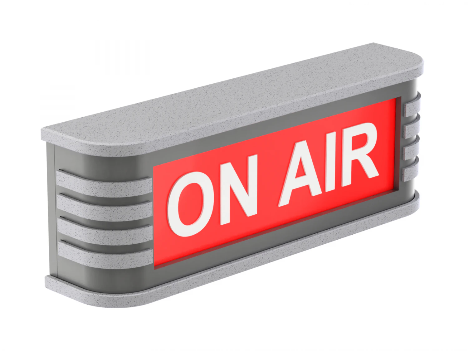 Yazdırılabilir Vintage Canlı Yayın Tabelası 3D Baskı Modeli .c4d .max .obj .3ds .fbx .stl .blend 