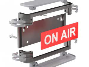 Yazdırılabilir Vintage Canlı Yayın Tabelası 3D Baskı Modeli