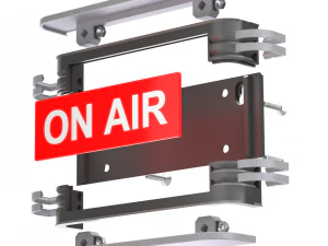 Yazdırılabilir Vintage Canlı Yayın Tabelası 3D Baskı Modeli