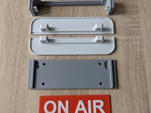 Yazdırılabilir Vintage Canlı Yayın Tabelası 3D Baskı Modeli