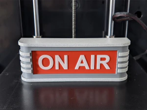 Yazdırılabilir Vintage Canlı Yayın Tabelası 3D Baskı Modeli