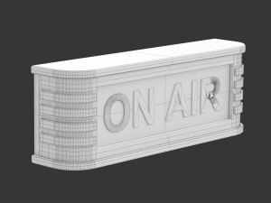 Printable Vintage On Air Sign 3D Baskı Modeli