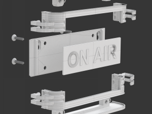 Printable Vintage On Air Sign 3D Baskı Modeli