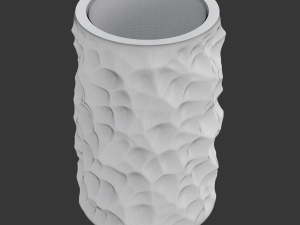 Printable Pencil Holder With Voronoi Bump Texture Modèles 3D en vedette