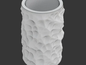Printable Pencil Holder With Voronoi Bump Texture 3D Print Model