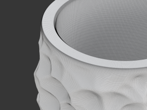 Printable Pencil Holder With Voronoi Bump Texture Modèles 3D en vedette