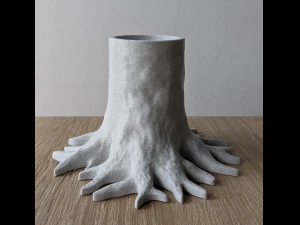 Stump Pencil Holder 3D Print Model
