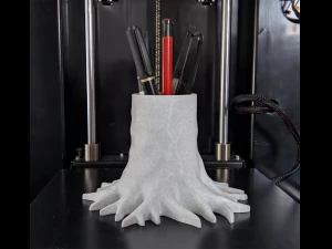 Stump Pencil Holder 3D Print Model