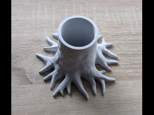 Stump Pencil Holder 3D Print Model