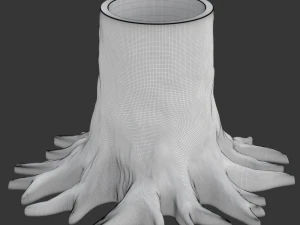 Stump Pencil Holder 3D Print Model