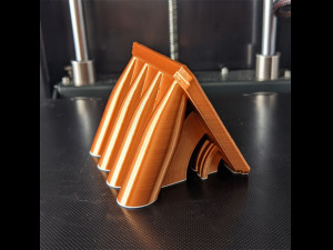 Printable Sweeping Text Plate With Pen Holder 3D Print Model
