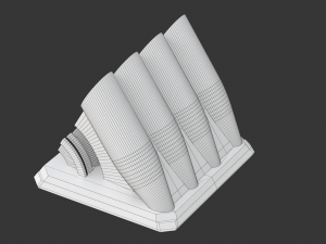 Printable Sweeping Text Plate With Pen Holder 3D Print Model