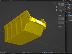 Plastic Parts Bin 3D Model