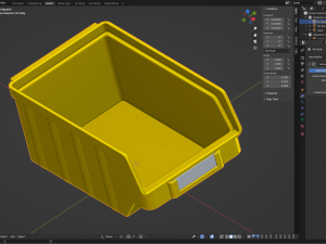 Plastic Parts Bin 3D Model