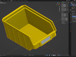 Plastic Parts Bin 3D Model