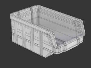 Plastic Parts Bin 3D Model