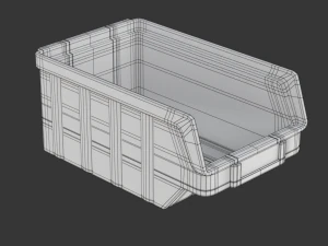 Plastic Parts Bin 3D Model