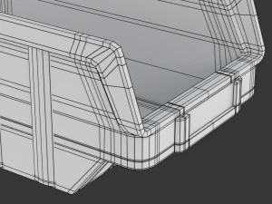 Plastic Parts Bin 3D Model