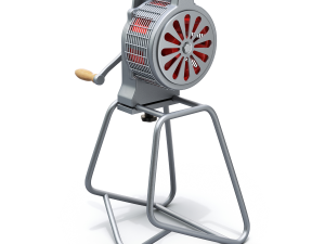 Hand Crank Fire Siren 3D मॉडल