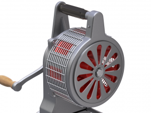 Hand Crank Fire Siren Modelo 3D