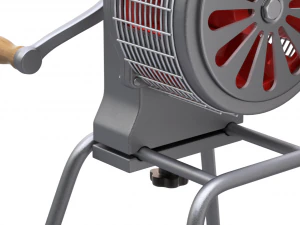 Sirene de inc&ecirc;ndio com manivela Modelo 3D