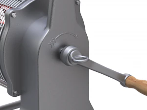 Sirene de inc&ecirc;ndio com manivela Modelo 3D