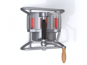 Hand Crank Fire Siren Modelo 3D
