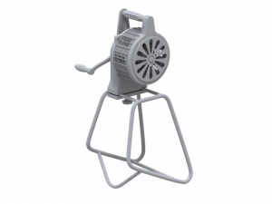 Hand Crank Fire Siren Modelo 3D