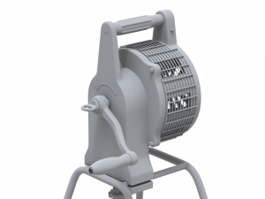 Hand Crank Fire Siren Modelo 3D