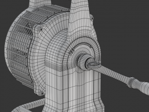 Hand Crank Fire Siren Modelo 3D